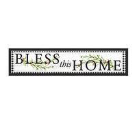 Pegatinas reutilizables con mensaje "Bless This Home Country"