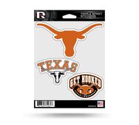 Pegatinas Rico Industries NCAA Texas Triple Spirit para fan ticos de los deportes, decoraci n del hogar, multicolor, talla nica