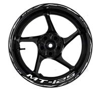 Pegatinas Rueda Carreras Delantera Trasera 17 Pulgadas Motocicleta para Yamaha MT-125 MT125, Pegatina Cinta Cubo Llanta(Color20)