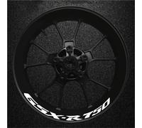 Pegatinas Ruedas Kit De Pegatinas Reflectantes para Llantas Motocicleta para Suzuki GSXR750 GSX750R GSX GSXR 750 R (Rayas Y Bujes) Calcomanías Llantas Moto