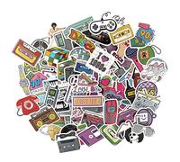 Pegatinas scrapbooking años 80 90 dance disco stickers aesthetic retro vintage 80s 90s calcomanías para móvil bici skateboard bullet journal