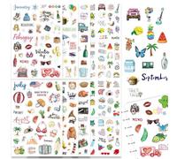 Pegatinas Scrapbooking Estaciones, AIBAOBAO 318 Pcs Stickers Aesthetic Journaling, Pegatinas Bullet Journal Pegatinas para Álbum de Recortes para Bullet Journal Agenda Álbum de Fotos Libros Decoracion