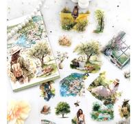 Pegatinas Scrapbooking Stickers Accesorios 20 hojas Bullet Journal Sticker Aesthetic Sticker para diario, álbum DIY (Travel Series2)