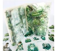 Pegatinas Scrapbooking Stickers Kit de 20 hojas, Aesthetic Pegatinas Vintage Scrapbooking Accesorios Decorativos para Junk Journal Pegatinas, Notebook,Diario, Laptop,Bullet Journal DIY