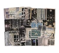 Pegatinas Scrapbooking Vintage Papel Stickers Retro Decorativas Adhesivas Aesthetic Astronomía Oceanografía Ártico Washi Vintage para Álbumes de Recortes Bullet Journal Álbum Fotos Diario Scrapbook