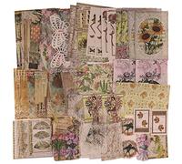 Pegatinas Scrapbooking Vintage Papel Stickers Retro Decorativas Adhesivas Aesthetic Encaje Washi Vintage para Álbumes de Recortes Bullet Journal Álbum Fotos Diario Scrapbook Photo Craft