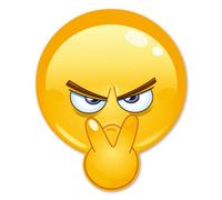 Pegatinas-Smiley see you | 20 cm - amarillo | pegatinas graciosas para maletas, baños, puertas de neveras, papelera autocaravana pegatina-coche | resistentes a la intemperie | kfz371