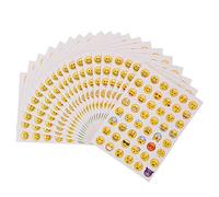 Pegatinas Sonreír 40 hojas Pegatina Emoticon Pegatina de Risa Amarillo Pequeño para Pared Portátil Fiesta Decoración y Como Recompensa para Niños