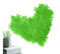 Pegatinas Star Fosforescents - un montón de 100 pegatinas fluorescentes para techo y pared | Decoración ligera para dormitorios para niños | Estrellas brillantes en la oscuridad