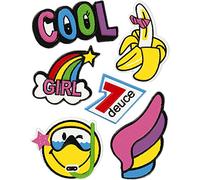 Pegatinas suaves, hoja 12,2x17,75 cm, Cool Girl, 1hoja