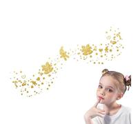 Pegatinas temporales con purpurina - Pegatinas faciales para Navidad, pegatinas de maquillaje impermeables | Pegatinas faciales creativas en dorado, perfectas para fiestas navideñas, carnavales, festi