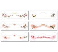 Pegatinas Temporales Navideñas Para El Rostro, Maquillaje, Pegatinas De Fiesta, Pegatinas De Renos Y Copos De Nieve. A195