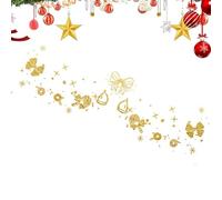Pegatinas temporales para la cara navideña, pegatinas temporales para la cara, pegatinas de Navidad para festivales pegatinas faciales, pegatinas de purpurina doradas, pegatinas impermeables para