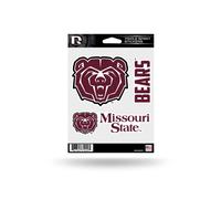 Pegatinas Triple Spirit de Rico Industries NCAA Missouri State para fan ticos de los deportes, decoraci n del hogar, multicolor, talla nica