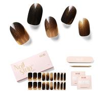 Pegatinas Uñas Decorativas Nail Stickers, 20Pcs Calcomanías y Autoadherentes para Uñas, Nail Wraps Semicuradas de Larga Duración con Acabado de Gel Suave y Brillante (Flashlight)