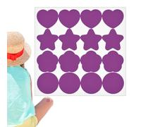 Pegatinas UV para protector solar, pegatinas de detección de rayos UV | Etiqueta de detección UV Recordatorio de protector solar - Prueba de protección solar, 16 pegatinas que cambian de color para pl