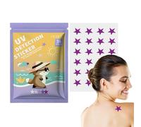 Pegatinas UV para protector solar, pegatinas recordatorias de protector solar - Adhesivo UV de 5 estilos con detección SPF - Recordatorio de reaplicación de 5 estilos para niños y adultos, que previen