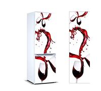 Pegatinas Vinilo para Frigorífico copas vino | Varias Medidas 185x60cm | Adhesivo Resistente y de Fácil Aplicación | Pegatina Adhesiva Decorativa de Diseño Elegante
