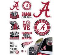 Pegatinas y calcoman as de Alabama Crimson Tide (14 piezas). Paquete de pegatinas grandes, medianas y peque as para ventana de auto, botella de a