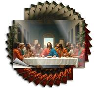Pegatinas y calcomanías para caja de herramientas, la última cena: una interpretación moderna, 10 calcomanías divertidas para parachoques (8 x 12 cm)