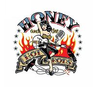 Pegatinas y calcomanías para coche de 13cm x 12,3 cm para Honey Hot Rods, vinilo de Anime