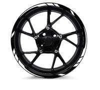 PegatinasPara Llantas De Motocicletas para Ducati para Hypermotard 950 para Diavel 1260 V4 para Multistrada 1200s Pegatina Reflectante Rueda Motocicleta Calcomanía Rayas(17 Inch 004)