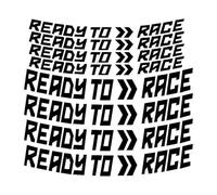 PegatinasPara Llantas De Motocicletas para Duke 390 125 RC 690 790 990 890 1190 1290 Pegatina Reflectante Rueda Motocicleta Llanta Ready To Race Calcomanías Impermeables 17 Pulgadas(Black)