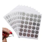 Pegatizas de aluminio de pegamento de pestañas, pegatinas de pegamento de aluminio Extensiones de pestañas,Junta de paletas de papel de aluminio impermeable para pegamento de pestañas | Fácil espaciad