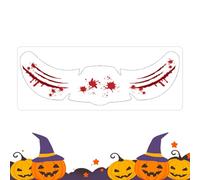 Pegatizas De Halloween Eyes-Chauve-Souris Y Palabas De Calabaza Adhesivos Amigables | Tatuajes De Cara Mascarada | Decoración De La Fiesta De Terror Impermeable | Festiva Hands Impresiones