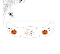 Pegatizas De Halloween Eyes-Chauve-Souris Y Palabas De Calabaza Adhesivos Amigables | Tatuajes De Cara Mascarada | Decoración De La Fiesta De Terror Impermeable | Festiva Hands Impresiones