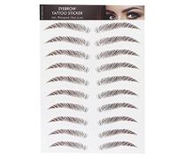 Pegatizas de Tatuaje de Cejas Impermeables Marrón, Pegado en Cejas, Pegatina de Transferencia de Tatuajes Realista, y Larga Duración para Niñas, Accesorios de Maquillaje