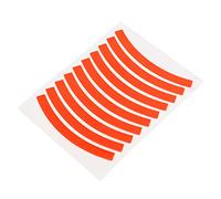 Pegatizas Reflectantes de la Bicicleta para niños Cicatrices Adhesivas para Bicicletas Capacas de Seguridad de Cinta para niños Bicicletas PVC RECHELA REFLEXTA 10 Tiras 90 mmx7mm (Rojo Naranja)