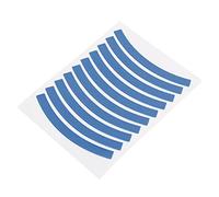 Pegatizas Reflectantes de la Bicicleta para niños Cicatrices Adhesivas para Bicicletas Capacas de Seguridad de Cinta para niños Bicicletas PVC RECHELA REFLEXTA 10 Tiras 90 mmx7mm (Azul Claro)