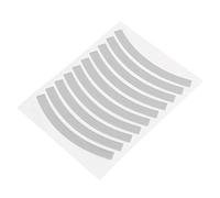 Pegatizas Reflectantes de la Bicicleta para niños Cicatrices Adhesivas para Bicicletas Capacas de Seguridad de Cinta para niños Bicicletas PVC RECHELA REFLEXTA 10 Tiras 90 mmx7mm (Plateado y Blanco)