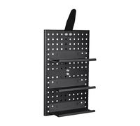 Pegboard Display Stand - Bike Gear Storage Aluminum Alloy | High-Strength Metal Hardware with Modular Slot Geometry & Reinforced Structural Support for Garages, Kitchens and Desks
