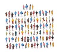 Pegciuho 100 Figuras de en Miniatura, Accesorios para Escenas, Modelos Pequeños para Adornos de Escritorio Y Diseño Arquitectónico, Style B