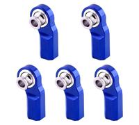 Pegciuho 5 Piezas de Extremo de Varilla Curva M3 para Maquetas de Coches RC 1/10. Fáciles de Usar. Accesorios de Bricolaje. Pieza de Mejora. Hebilla de Rótula, Azul