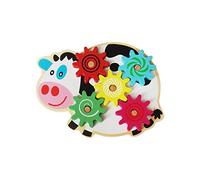 Pegciuho Accesorios de Bricolaje para Tableros de Actividades de Madera, Juguetes Educativos para El Desarrollo de Habilidades Básicas, Tablero de Actividades, Engranaje