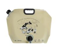 Pegciuho Bolsa Contenedora de Agua, Portátil, de 8 L, Rellenable, de Calidad, con Grifo para Picnic, Barbacoa Y Senderismo, Caqui