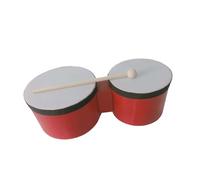 Pegciuho Bongo Drum Set Educativo de Madera Instrumento de Percusión Resistente Práctica de con Baquetas Incluidas Adecuado para Desarrollo Musical Y Ju, 5 pulgadas y 6 pulgadas