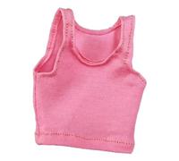 Pegciuho Chaleco de Mujer a Escala 1/6, Ropa de Muñeca Hecha a Mano, Ropa en Miniatura para Figuras de 30 Cm de Altura, Accesorios para Modelos de Muñecas, Rosa