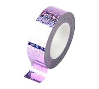 Pegciuho Cinta para Aro de Gimnasia Rítmica Profesional Cinta Brillante para Decoración de Hoops Protección de Anillo Fácil de Aplicar Adecuada para Competenci, Púrpura Ligera