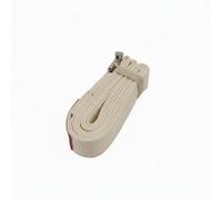 Pegciuho Correa de Cinta de Estiramiento Banda de Ejercicio Ayuda Deportiva con Hebilla Ajustable Resistente Material Poliéster Ligero Apto para Clases Estudio Pilates Flexibilidad, Beige, 3M