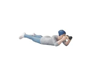 Pegciuho Figura en Miniatura: Hombre Agachado, Figura de Modelo, Hombre Fotografiando, Coleccionable Hecho de Resina, 3 Cm, Adecuado para Dioramas, Maquetas Y