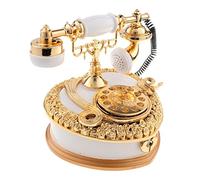 Pegciuho Fonógrafo Caja de Música Clásica Gramófono Tocadiscos Esculturas Decorativas Material Plástico Adecuada para Oficina Colección Dormitorio Regalos, B