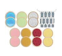 Pegciuho Juego de 14 Tabletas Táctiles de Madera - Juguete Educativo para Fomentar La Percepción Sensorial Y Las Habilidades Motoras - Apto para Niños (Ju), Estilo D