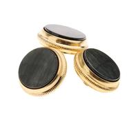 Pegciuho Juego de 3 Piezas de Botones para Trompeta de 17 Mm, Tornillos para Tapa de Trompeta, Accesorios para Reparación de Instrumentos Musicales de Bajo Y T, Estilo 4