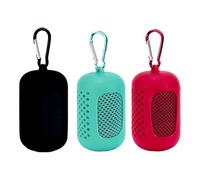 Pegciuho Juego de 3 Toallas Refrescantes, Toallas Antitranspirantes, Bolsas de Hielo Y Un Calentador de Cuello para Caluroso de Verano, Azul Negro Rojo