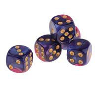 Pegciuho Juego de 6 Páginas, Juego de 5 Piezas de Colores Translúcidos para Juegos de Lecciones de Matemáticas, Azul Morado