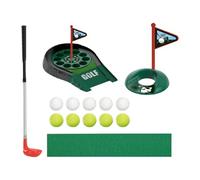 Pegciuho Juego de Minigolf, Juego de Golf con Palos, Pelotas Y Tapete para Practicar Deportes en Casa